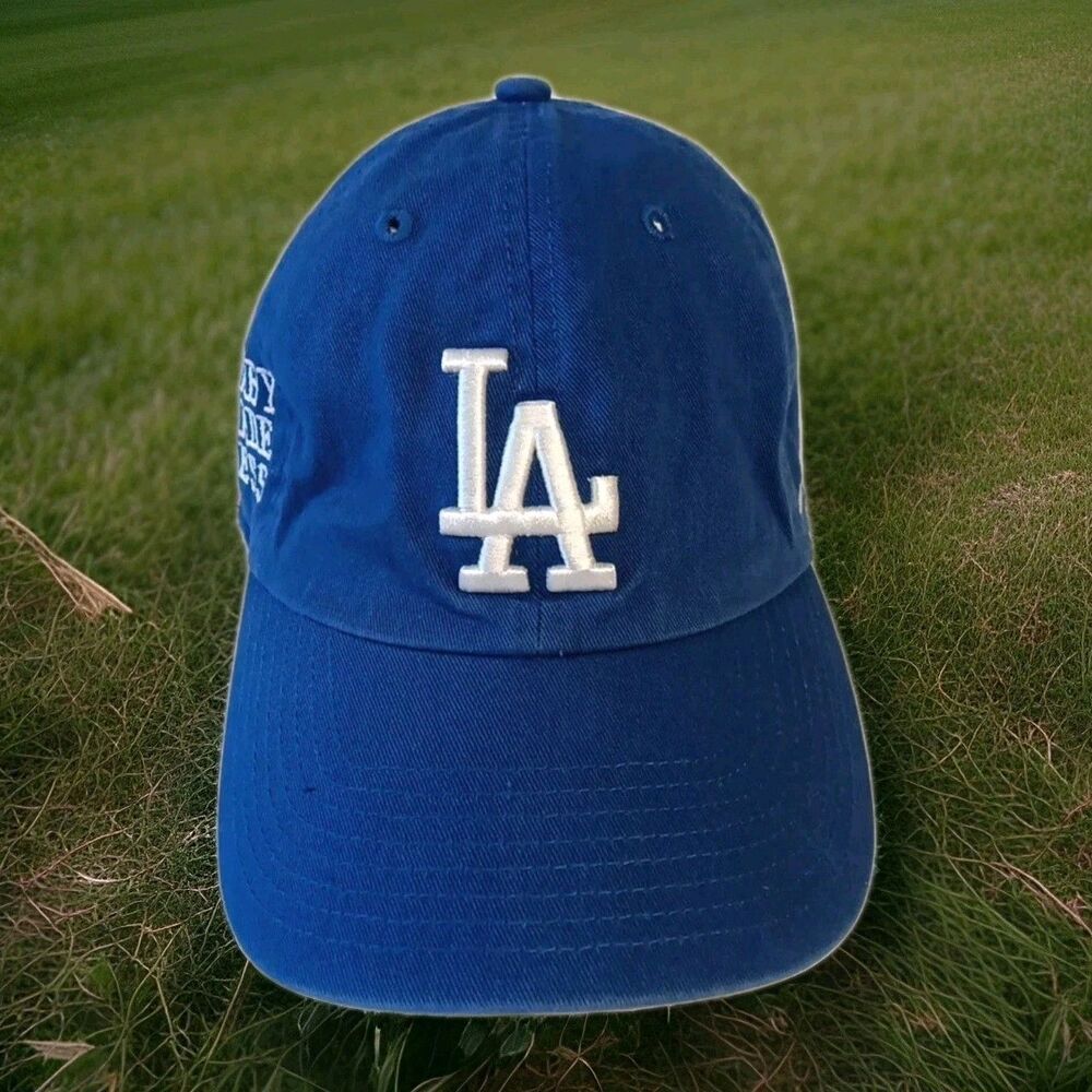 LA DODGERS Blue Embroidered Legendary Nipsey Hussle Adjustable '47 Dad Hat Cap